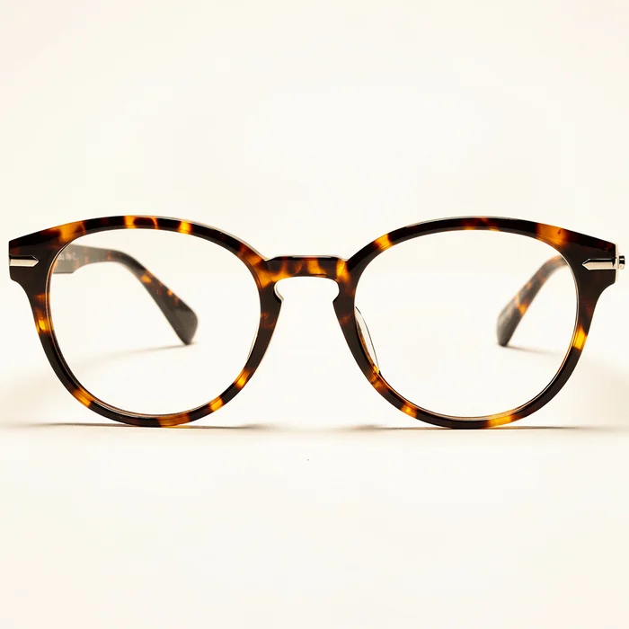 A pair of tortoiseshell glasses