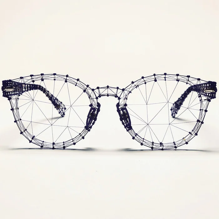 The same glasses as a 3D wireframe
